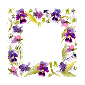 Цветочная рамка