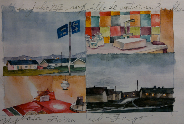 УШУАЙА. 4 маленькие акварели