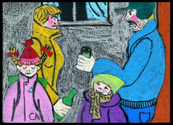 Волоколамск. Утро понедельника. Встреча на улице.