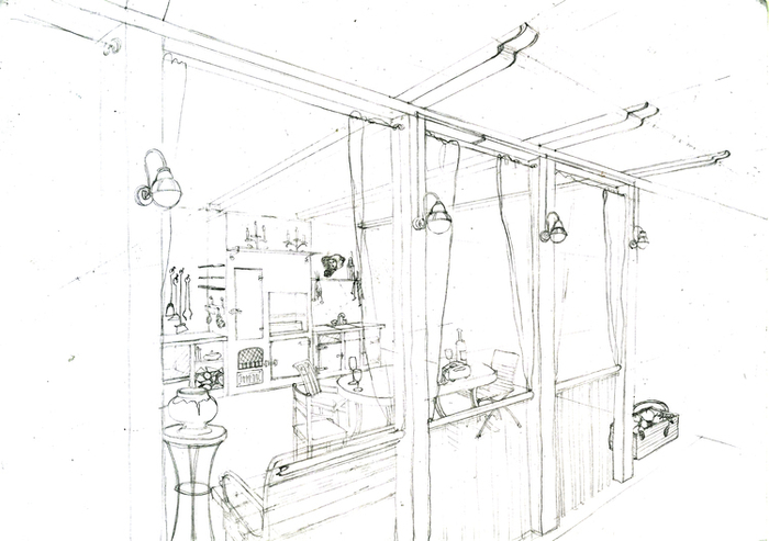 эскиз барбекю