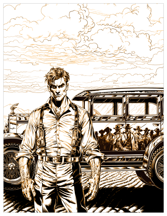 Боец - черно-белая версия