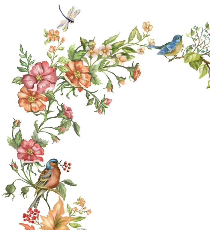 Цветы и птицы