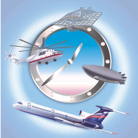 Фрагмент тематического плаката ко дню транспорта