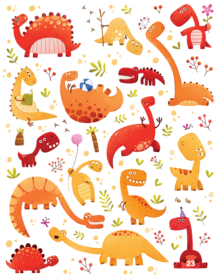 Веселые динозавры