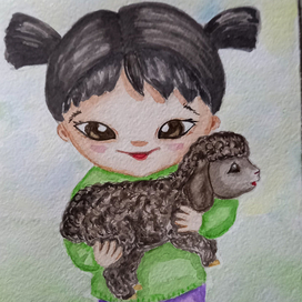 Девочка с ягнёнком