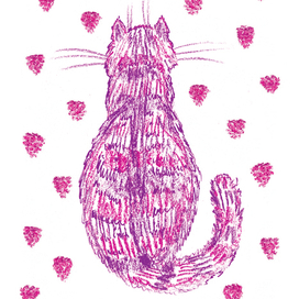 Малиновая кошка