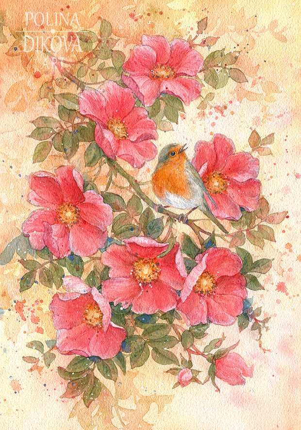 Красный шиповник