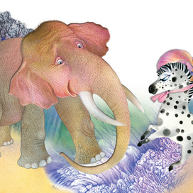 Зебра в крапинку