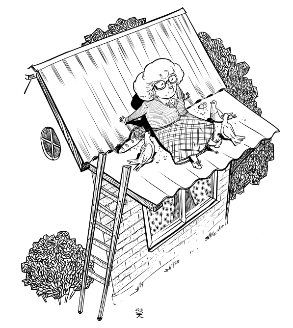 бабуля отдыхает