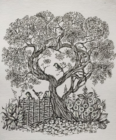 Птички на ветвях моей души.