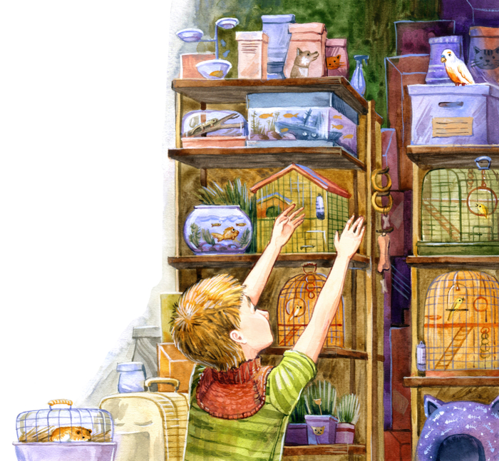 Для книги Виктории Ледерман "Питомец Гешка"