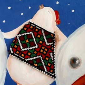 Новогодние открытки Птица