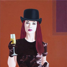 Девушка с бокалом