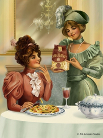 Рекламная иллюстрация для макарон &quot;Знатные&quot;