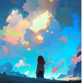 Пейзаж 🌥, вектор.