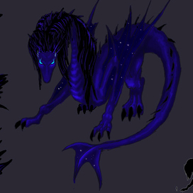 Дракон Ночной Хищник арт для книги