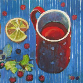 Компот. Из серии "Деревенское меню" 2016, 20х30