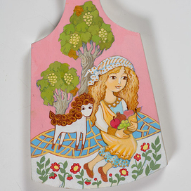 Девочка и овечка