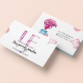 ЛЕ лого и визитка. LE logo & business card