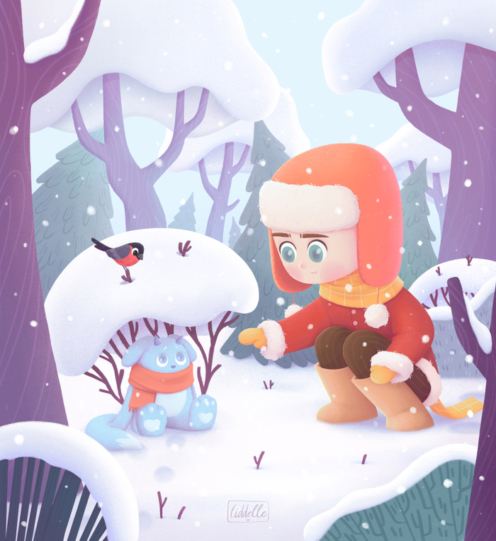 Находка в зимнем лесу