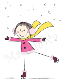 Женечка на коньках