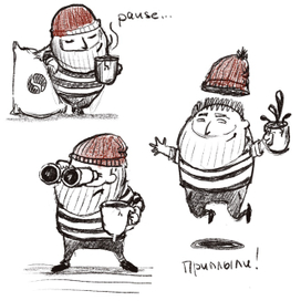 Эскиз персоанжа.