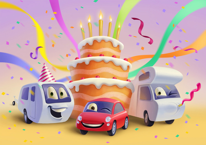 Три тачки и торт