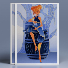 Рыжеволосая девушка