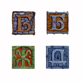 Сказки братьев Гримм, буквицы к главам 