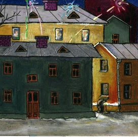 Новый год отмечали во дворе