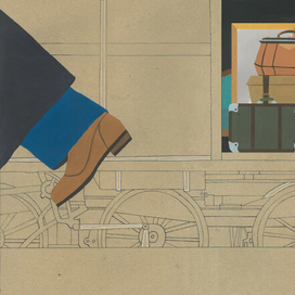 Иллюстрация к книге "Багаж" Самуил Маршак