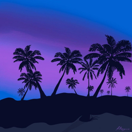 Закат в тропиках