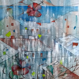 Цветной снегопад 