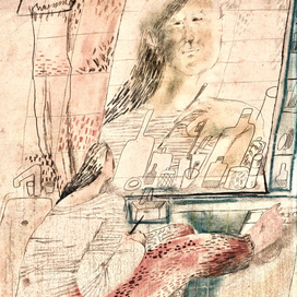 автопортрет в интерьере