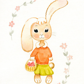 Зайка с ягодами