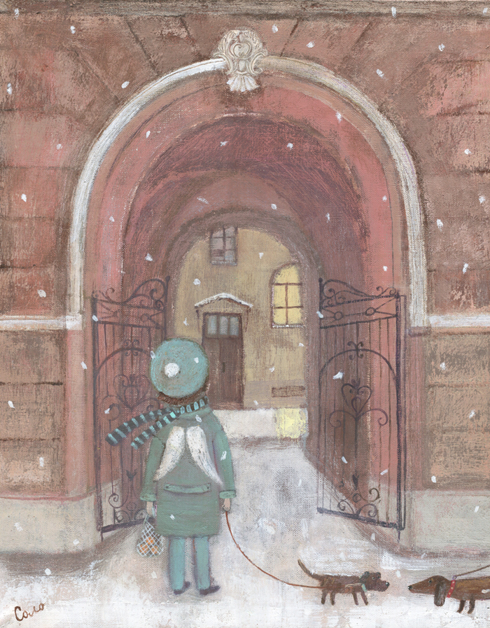 "Свет в твоем окне"   Холст,  акрил 40х50