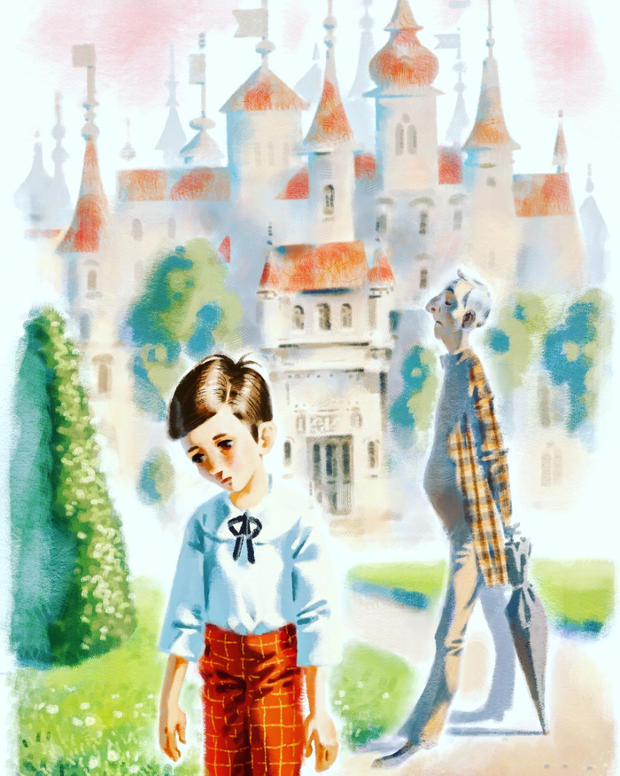 Матиуш на фоне замка