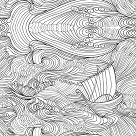 Бесшовный паттерн - Волны