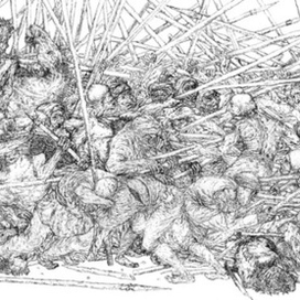 Первая сцена сражения