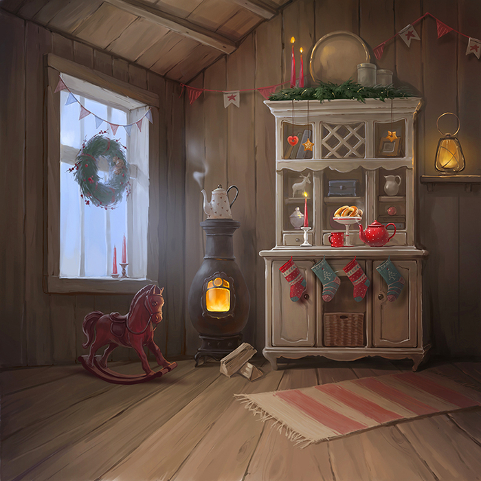 Фон для новогодней фотосессии