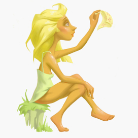 девушка с платком