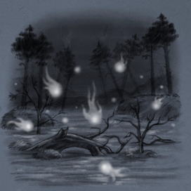 Swamp lights (Slavic mythology)