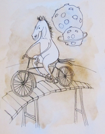 Лошадка на велосипеде