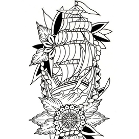 Эскиз для татуировки.