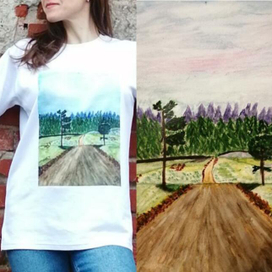 T-shirt  print on demand (Дорога)