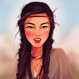 Портрет азиатской девушки