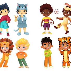 Дизайн персонажей. мальчики