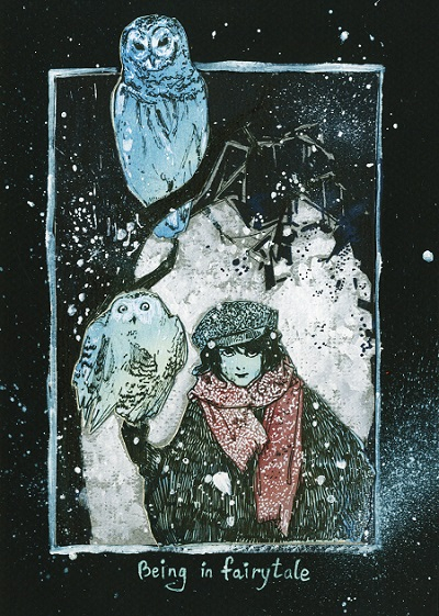 девушка с совами