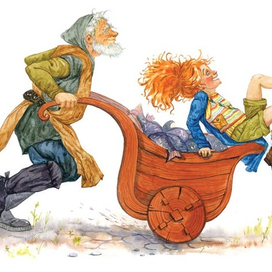 Иллюстрация к книжке Силены Андерс "Мороженое времени"