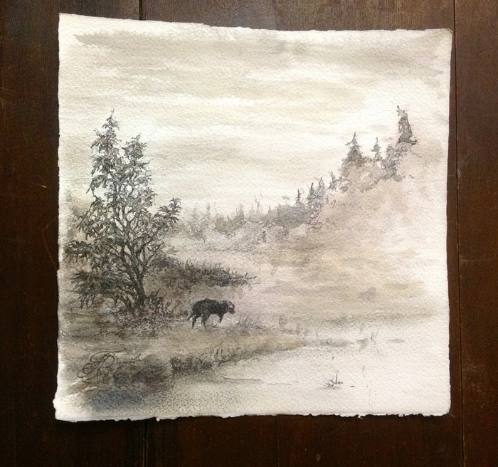 Осенний куст и нечто